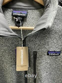 Patagonia Men's Better Sweater Knit Fleece Jacket In Stonewash Grey Size L/XL/2X