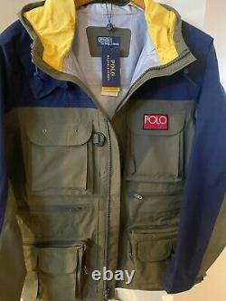 Polo Ralph Lauren Hi Tech Army Green Waterproof Anorak Jacket NWT, Size XL $598