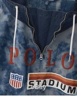 Polo Ralph Lauren Indigo Stadium Popover Jacket Size XL