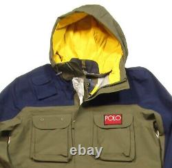 Polo Ralph Lauren Performance Men's Olive/Navy Hi Tech Anorak Hooded Jacket $598