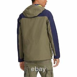 Polo Ralph Lauren Performance Men's Olive/Navy Hi Tech Anorak Hooded Jacket $598