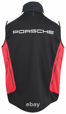 Porsche Motorsport men's functional waistcoat vest jacket black