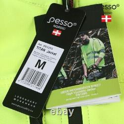 Premium Workwear HI VIS Safety Jacket Breathable Windproof Durable Pesso Yellow