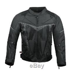 ProAir Motorcycle Jacket Waterproof with Armor Reflective Touring Mens Black