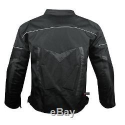 ProAir Motorcycle Jacket Waterproof with Armor Reflective Touring Mens Black