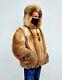 Red Fox Fur Men's Hooded Jacket Coat Size 2xl Real Genuine 100% Natural New