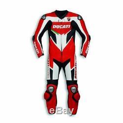 RTX Motorcycle Ducati Corse Cowhide leather suit CE Armour Motorbike MotoGP Size
