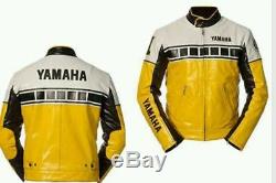 RTX YAMAHA Motorcycle leather jacket for men protection Motorbike Cowhide Racer