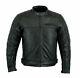 Real Leather Black Motorbike Motorcycle Jacket Diamond Stitched Biker Ce Armour