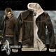 Resident 4 Leon Kennedy Shearling Evil Leather Jacket