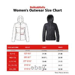 Rokka&Rolla Women's Ultra Light Packable Down Coat Puffer Jacket