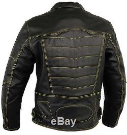 Skeleton Leather Motorbike Motorcycle Jacket Racing Protective Biker Jacket CE