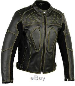 Skeleton Leather Motorbike Motorcycle Jacket Racing Protective Biker Jacket CE