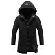 Slim Fit Mens Long Sleeve Coat Warm Trench Jacket Casual Fashion Outwear