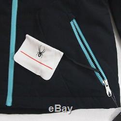 Spyder Womens Hayden Ski Jacket Size XL Black Insulated Waterproof Winter