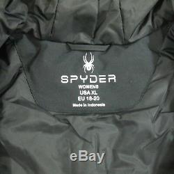 Spyder Womens Hayden Ski Jacket Size XL Black Insulated Waterproof Winter