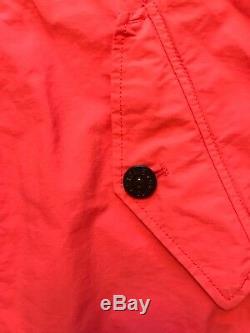 Stone Island Harrington Jacket in Coral, Size S, Made in Italy, New with Tags