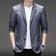 Suit Men's Ultra-light Breathable Silk Jacket Casual Business Coats Thin Lapel