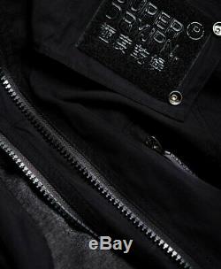 Superdry Men's Black Microfibre SD Windattacker Full Zip Hooded Jacket