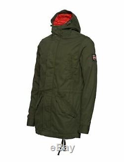 Superdry Men's Forest Night Green New Rookie Military Hooded Parka Jacket