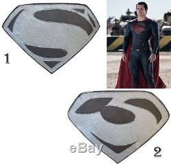 Superman Style Changeable Logo Mens Motorbike / Motorcycle Leather Jacket & Suit