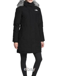 THE NORTH FACE Artic Waterproof 550 Fill Down Parka Faux Fur Black Size L New