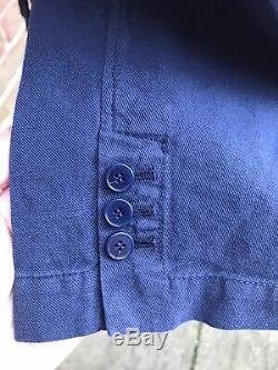 TOAST Womens Cotton & Linen Twill Navy Blue Blazer Jacket Sz UK 14 New With Tags