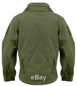 Tactical soft shell jacket olive waterproof windproof breathable rothco 9745