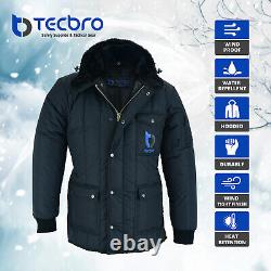 Tecbro Chill Bloc -50°F Freezer Jacket Parka Extreme Cold Weather with Hood
