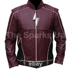 The Flash Teddy Sears Jay Garrick Hunter Zolomon Casual Bomber Leather Jacket