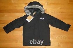 The North Face Boys McMurdo Jacket Black Goose Down Parka Toddler 2T 3T 4T 5T