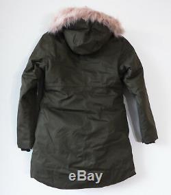 The North Face Girl's ARCTIC SWIRL DOWN PARKA 550 Jacket New Taupe Green M 10-12