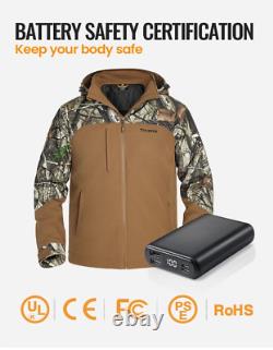 Tidewe Heated Jackets for Men with Battery Pack, 180G Insulation Work Jackets