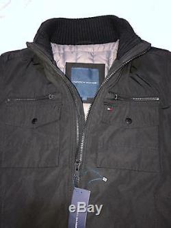Tommy Hilfiger Men's Jacket Winter Black Body Warm Quilt Jacket Casual Large