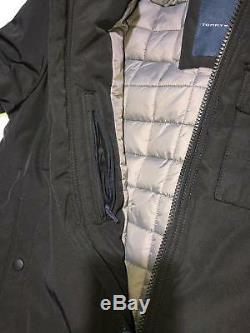 Tommy Hilfiger Men's Jacket Winter Black Body Warm Quilt Jacket Casual Large