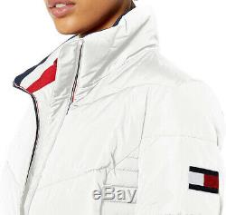 Tommy Hilfiger Women's Short Chevron Quilted Heritage Puffer Jacket