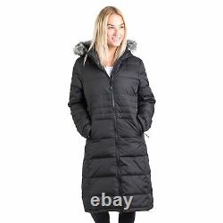 Trespass Womens Down Jacket Longer Length Hooded Casual Coat XXS-XXXL Phyllis