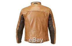 Triumph Raven Tan Leather Motorcycle Jacket Size Xxx-large Mlhs17320 Half Price