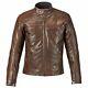 Triumph Restore Matt Brown Distressed Leather Motorcycle Jacket New Mlhs16502