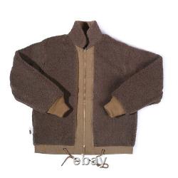 USN Mens Winter N-1 Deck Jacket Vintage Bomber Jacket Fleece Coat Retro Casual
