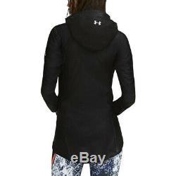 Under Armour Womens GORE-TEX Long Jacket Top Black Sports Running Waterproof