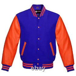 Varsity Bomber Letterman High Quality Wool & Real Cowhide Leather Sleeves Jacket