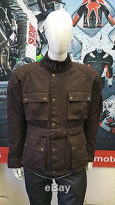 Warrior Brown Motorcycle Cotton Wax Wp Lined Body Armour Motorbike Biker Jackets