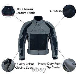 Warrior Motorcycle Summer Mesh 600D Cordura Breathable CE Armour Bikers Jacket