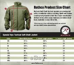 Waterproof Tactical Jacket Coyote Brown Special Ops Soft Shell Rothco 9867