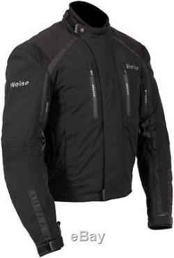 Weise Onyx GT Mens Black Waterproof Textile Motorcycle Jacket New RRP £199.99