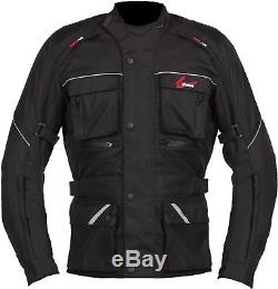 Weise Zurich Mens Black Textile Waterproof Motorcycle Jacket New RRP £129.99