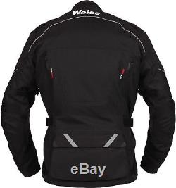 Weise Zurich Mens Black Textile Waterproof Motorcycle Jacket New RRP £129.99