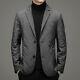 Winter Men's Casual Suit Cotton Coat Single Breasted Trench Jacket 2 Button S