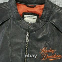 Women's Harley Davidson Moxie Leather Riding Jacket. Size 1 W